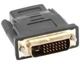 Lanberg Adapter AD-0010-BK HDMI F > DVI-D M 24+1 Dual Link AD-0010-BK - Adaptery i przejściówki - miniaturka - grafika 2
