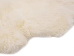 vidaXL Dywanik ze skóry owczej, 60 x 90 cm, biały 283875 - Dywaniki łazienkowe - miniaturka - grafika 4