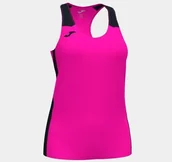 Koszulki sportowe damskie - Joma Joma Record II Tank Top Fluor Pink Black - miniaturka - grafika 1