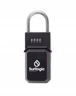 Kłódki - Kłódka z sejfem szyfrowym Surf Logic czarna szyfr - miniaturka - grafika 1