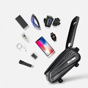 Wodoodporna Sakwa Torba Rowerowa Na Ramę Telefon L - Sakwy rowerowe - miniaturka - grafika 11