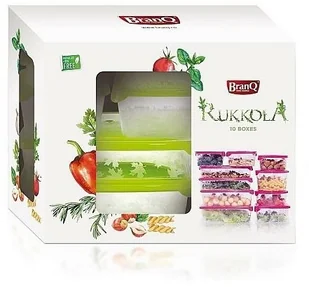 Branq DOSTAWCA Komplet 10 Pojemników Rukkola 9979 BRA000236 - Pojemniki kuchenne - miniaturka - grafika 2