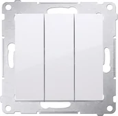 Wyłączniki światła i elektryczne - Simon Łącznik podtynkowy 54 DW31.01/11 potrójny biały  DW31.01/11 - miniaturka - grafika 1