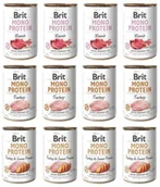 Mokra karma dla psów - Brit Mono Protein MIX Smaków 12x400g - miniaturka - grafika 1