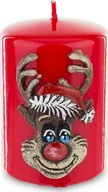 Świece - Art Pol Pol Pl Czerwony Świeca Rudolf Walec Mały 142851 - miniaturka - grafika 1