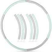 Akcesoria do masażu - Gymtek Hula hop składane z masażerem neoprenowe 100cm Gymtek - miniaturka - grafika 1