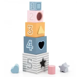 VIGA TOYS Klocki Drewniana Układanka Toys 44016 - Klocki VIGA TOYS Klocki Drewniana Układanka Toys 44016 - Klocki - miniaturka - grafika 9