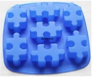 Formy do ciast - FORMA SILIKONOWA FOREMKI DO PIECZENIA PUZZLE - miniaturka - grafika 1