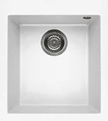 Zlewozmywaki - Elleci Quadra 100 (nakładany) K96 Biały LKQ10096 - miniaturka - grafika 1