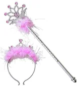 Stroje karnawałowe - Widmann Zauberstab i koronkami w kolorze różowym AC0432 - miniaturka - grafika 1