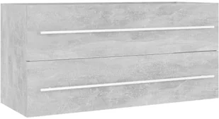 VidaXL Lumarko Szafka pod umywalkę, szarość betonu, 100 x 38,5 x 48 cm, płyta 804723 VidaXL - Meble łazienkowe - miniaturka - grafika 2