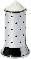 Pojemniki na przyprawy - Alessi Solniczka z białym korkiem ze stali nierdzewnej MGSAL W - miniaturka - grafika 1