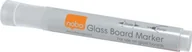 Markery do tablic - NOBO INNY Markery Do Tablic Szklanych 4szt Białe 105L497 - miniaturka - grafika 1