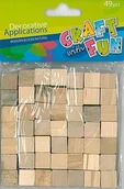 Szkolne artykuły papiernicze - DpCraft Drewniane kosteczki kreatywne 49 sztuk - miniaturka - grafika 1