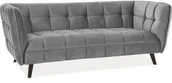 Sofy i kanapy - Signal Sofa CASTELLO VELVET 3 Bluvel 14 szary CASTELLO3V14 - miniaturka - grafika 1