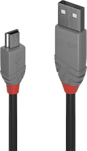 Lindy 36722 Kabel USB 2.0 A Mini-B Anthra Line 1m LY-36722 (LY-36723) - Kable USB - miniaturka - grafika 2