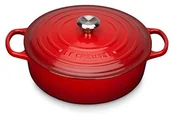 Brytfanny - Le Creuset Signature żeliwny garnek do potraw gourmet, odporny na zadrapania 21179300602430 - miniaturka - grafika 1