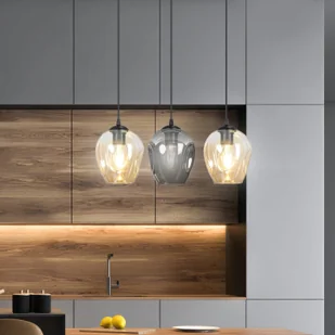 EULUNA Lampa wisząca Starla 1-punktowa, klosz bursztynowy - Lampy sufitowe - miniaturka - grafika 5