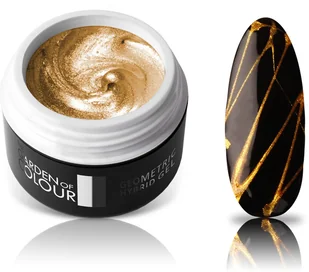 Silcare The Garden of Colour Geometric Hybrid Gel żel hybrydowy do zdobień Gold 5g - Żele do paznokci - miniaturka - grafika 2