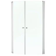 Kabiny prysznicowe - Novoterm Kabina prysznicowa 90x90 cm/5 mm drzwi podwójne uchylne ,chrom PRAGA - miniaturka - grafika 1