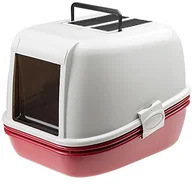 Kuwety dla kotów - Argi Magix ferplast kot z przykrywką, wymiary 55,5 x 45,5 x 41 cm, bordowy - miniaturka - grafika 1