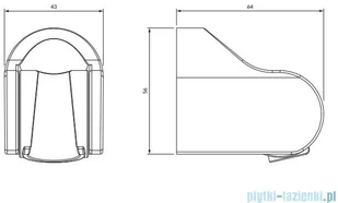 Omnires uchwyt punktowy regulowany chrom 2060CR - Baterie umywalkowe - miniaturka - grafika 2