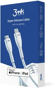 3mk Kabel 1m 3mk Hyper Silicone Cable przewód USB-C do Lightning 20W 3A MFi Biały 12426X0 - Kable USB - miniaturka - grafika 4