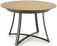 Stoły - Halmar Rozkładany stół MORETTI blat w kolorach złoty dąb i popielatym, na antracytowych nogach - miniaturka - grafika 1