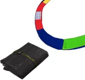 Akcesoria do trampolin - Springos Siatka zewnętrzna do trampoliny z osłoną na sprężyny 426/427/430 14 FT 8 słupków multikolor TSN-14FT 426 CM + TP-14FT 426 CM MULTI - miniaturka - grafika 1