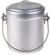 Garnki - Pentole Agnelli fama21110 garnek do mleka, z pokrywką i uchwytem, aluminium, srebrny FAMA21110 - miniaturka - grafika 1