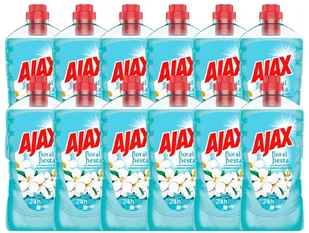 Ajax Płyn Czyszczący 1L X 12 Szt Jaśmin Jasnoniebi - Środki do kuchni i łazienki - miniaturka - grafika 2