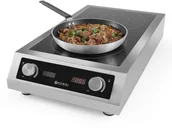 Piece, kotły  i płyty grzejne gastronomiczne - Hendi Kuchenka indukcyjna podwójna model 7000 239346 - miniaturka - grafika 1