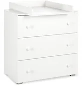 Komody dla dzieci - Klupś Dziecięca Biała Komoda Z Przewijakiem Paula - miniaturka - grafika 1