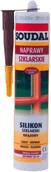 Silikony - Soudal Silikon szklarski 280 ml brązowy - miniaturka - grafika 1