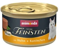 Mokra karma dla kotów - Animonda vom Feinsten Cat Adult Mus Kurczak + Królik puszka 85g - miniaturka - grafika 1