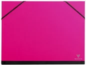 Teczki i skoroszyty - Clairefontaine Clairefontaine 44806C teczka na rysunki (ściągacz z gumką, B4, 28 x 28 cm, idealna do przechowywania Twoich dzieł) fuksja 44806C - miniaturka - grafika 1