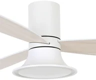 Wentylatory sufitowe - Beacon Lighting Wentylator sufitowy Flusso z lampą LED, biały - miniaturka - grafika 1