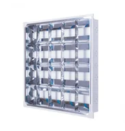 Oprawy, klosze i abażury - Volteno Oprawa rastrowa podtynkowa do LED 4x60cm 9W VO1815 - miniaturka - grafika 1