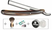 Zasłony prysznicowe - Böker Manufaktur Solingen zestaw prezentowy Barberette Horn Rasur Set (140905SET) - miniaturka - grafika 1
