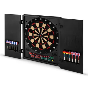 KLARFIT KLARFIT Dartchamp Tarcza do darta Automat do darta Miękkie rzutki Designerskie drzwi czarny DRB-Dartchamp - Dart - miniaturka - grafika 6