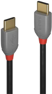 Lindy Kabel USB USB C 0 USB C 3m czarno-szary 36873 36873 - Kable komputerowe i do monitorów - miniaturka - grafika 2