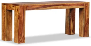 vidaXL Ława, lite drewno sheesham, 110 x 35 45 cm vidaXL - Ławki do przedpokoju - miniaturka - grafika 6