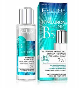 Eveline COSMETICS COSMETICS HYALURON CLINIC Intensywnie nawilżająca esencja-hydrator pod lub na makijaż 3w1 110 ml - Pozostałe kosmetyki - miniaturka - grafika 7