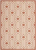 Dywany zewnętrzne - Safavieh Samos cy6113  231-Wewnętrzny/zewnętrzny dywan uniwersalne, polipropylen, beżowy/terakota CY6113-231-4 - miniaturka - grafika 1