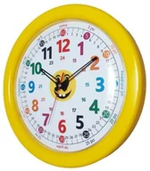 Zabawki interaktywne dla dzieci - Atrix Duży zegar do nauki odczytu czasu /zółty ATE950YNC1 - miniaturka - grafika 1