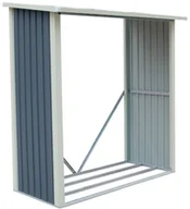 Altany ogrodowe - Rojaplast wiata na drewno WA A 190×182×89 cm szara - miniaturka - grafika 1