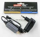 Zabawki zdalnie sterowane - Carrera Szybkie ładowanie RC - zestaw - 5 V 2,4 A zasilacz USB GS+ kabel USB do akumulatora 6,4 V LifePo4 370600071" 370600071 - miniaturka - grafika 1