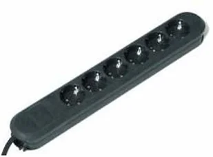 Bachmann SMART 6x Schuko H05VV-F 3G 1.50mm2 16A/3680W 3m 6AC outlet s 3m Black (381.148K) - Listwy zasilające - miniaturka - grafika 2