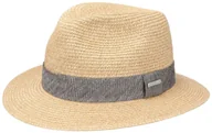 Czapki damskie - Kapelusz Słomkowy Nark Traveller Toyo by Stetson, beżowy nakrapiany, XXL (62-63 cm) - miniaturka - grafika 1