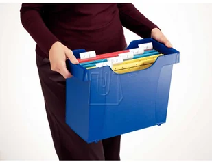 Leitz Kartoteka na teczki zaw. Plus - niebieska - Artykuły biurowe - miniaturka - grafika 3